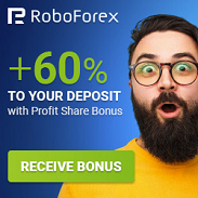 RoboForex - Profit Share Bonus up to 60%